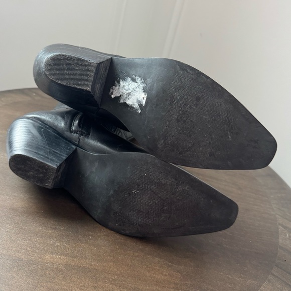 Coldwater Creek Vintage Western Cowboy Boots - Black Leather - Size 8 - EUC - Picture 10 of 10